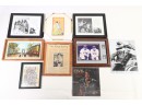 Group Of Framed Stars And Sports Memorabilia