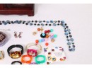 Large Lot Of JOAN RIVERS Jewelry With Musical Jewelry Box