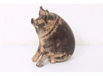 Vintage Ceramic Or Terracotta Pig Bank