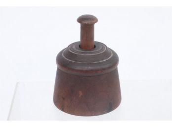 Large Single 1800's Butter Press - Great Patina