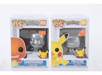 Lot Of 2 Pokemon Pop Figures #353 Pikachu And #455 Charmander
