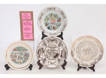 Lot Of 4 Vintage Collector Plate