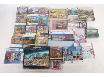 Lot Of Assorted Used Puzzles