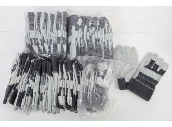 5 Dozen Leather Work Gloves