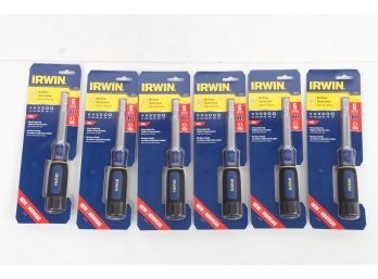 Lot Of 6 Irwin 6-in1 Nut Driver