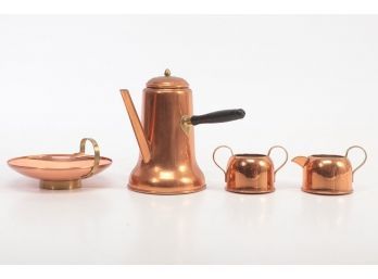 Coppercraft Guild Copper Coffee Tea Set Taunton, MA