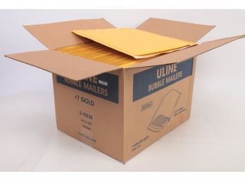 Case Of Uline Bubble Mailer #7 Gold 14-1/4 X 20'