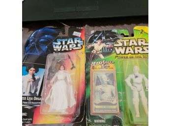 Lot Of 2 New In Package Vintage Star Wars Figures Leia And K-3P0