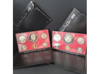 2 United State Coin Proof Sets 1978 And 1979