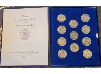 Complete Collection By The U.s. Mint Pewter Metals Commemorating Battles Of The American Revolution