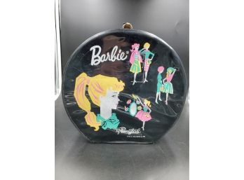 Vintage Round Barbie Ponytail Carrying Case