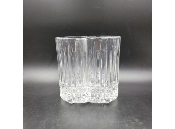 Unique Vintage 6 3/4' Crystal Double Footed Vase