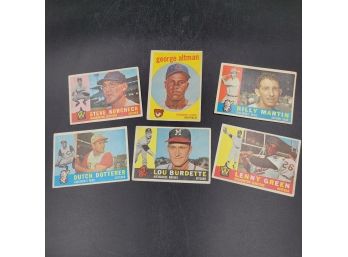 Lot Of 6 Vintage 1959 Baseball Cards - Late Greats!
