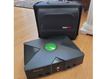 Vintage 2004 XBOX Console And Gaming Case