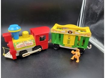 Vintage Fisher Price Circus Train Pull Toy