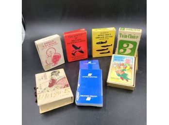 Lot Of 8 Collectible Vintage Playing Card Sets