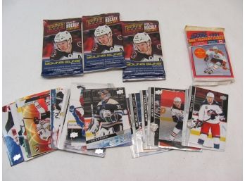 2021 Upperdeck NHL Card Packs & 1991 Score NHL Pack & Various Singles