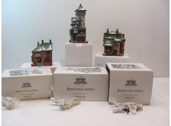 Department 56 Heritage North Pole Series Lot Of 3 No. 5625-1 5623-5 5621-9