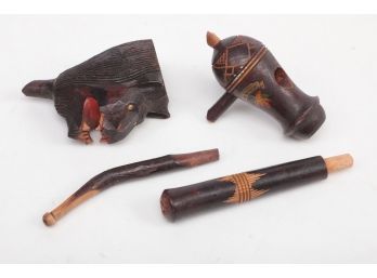 Early 1900's Hand Carved Souvenir Of Canada Pipe