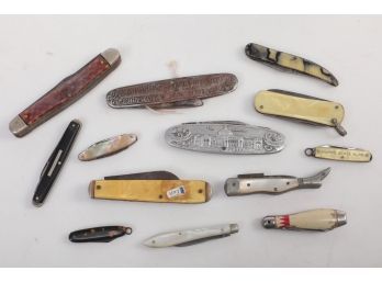 Grouping Of Mostly Early 1900's Folding Pocket Knives