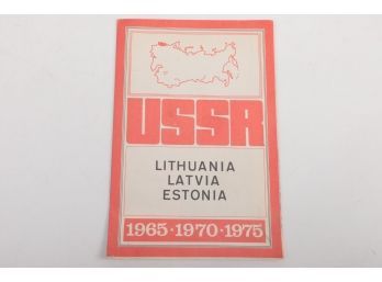 1970's Brochure USSR Lithuania Latvia Estonia