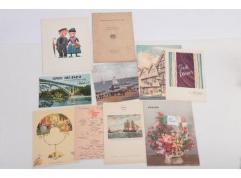 1960's Grouping Of College Woman's Travel  Memorabilia