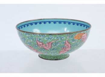 1800's To Early 1900 Chinese Canton Enamel Bowl