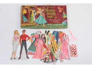 1958 Sleeping Beauty 'Paper' Doll Set In Original Box
