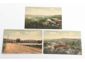 3 Waterville, CT Post Card Lot