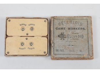 1885 Celluloid Game Markers