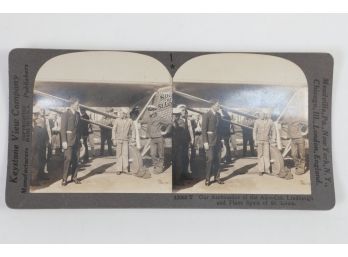 1920-30's Keystone Charles Lindbergh Stereocard