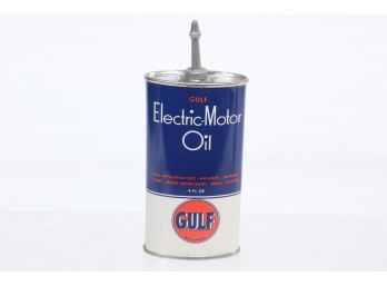 1950-60's Full Tin Gulf Electric Motor Oil