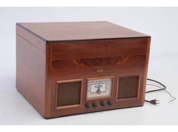 Early 1900's Fada Wooden Radio And Record Player