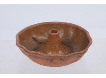 Early 1800's Redware Pudding Mold