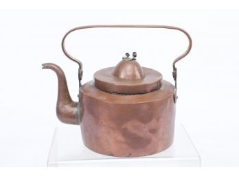 Large 1800's Wrought Copper Kettle