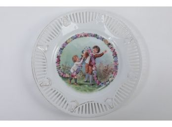 Early 1900's Decorative Plate With Children