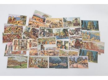Grouping Early 1900's German Erdal Rotfrosch Tobacco Cards