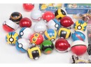 Assorted Pokemon Toy Lot Many Pokeballs