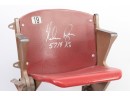 Nolan Ryan - Arlington Texas Rangers Stadium - Original Stadium Seat - Signed By Nolan Ryan