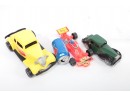 3pc Vintage Collectible Plastic Cars Ideal, Gay Toys, Durant Plastics