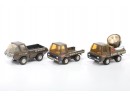 3pc Tonka And Buddy L Pressed Steel Army Trucks