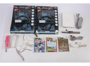 Wii Lot W/ Console, Games And Accessories
