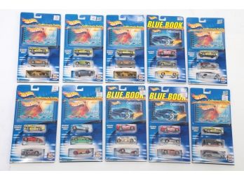 10 Packs Of 3 Hot Wheels Cars W/Collectors Guides