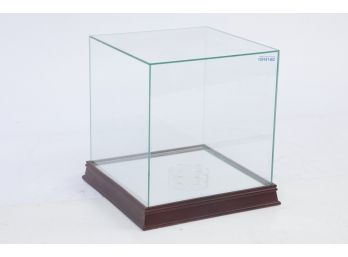 Steiner Signed Basketball Glass Display Case With Mirror Bottom
