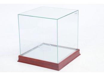 Steiner Signed Basketball Glass Display Case With Mirror Bottom.