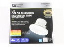 14 Commercial Electric 4 In. Color Selectable CCT Integrated LED Recessed Light Trim W Night Light