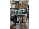 DOUBLE SIDE CART Of As-Is  Faucets, Lights, Fans, Hanging Lights, Florescent Lights Etc. Over 40 Pieces