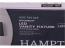 Hampton Bay Woodbury 24.5 In. Matte Black LED Vanity Light Bar