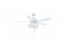 Home Decorators Mercer 52 In. Integrated LED White Ceiling Fan With Light Kit