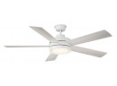 Home Decorators Baxtan 56 In. LED Matte White Ceiling Fan W/ Light New